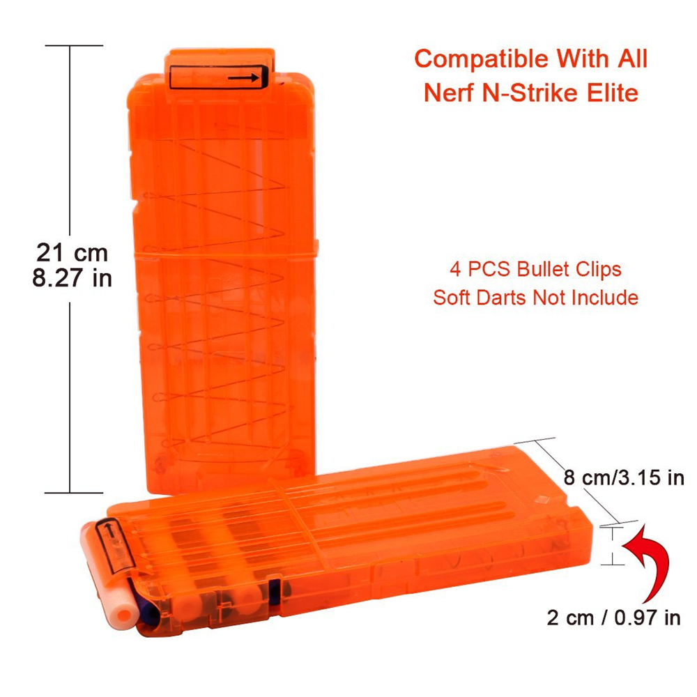12 Quick Reload Clip System Darts for Toy Gun Nerf N-strike Blaster 12 Quick Reload Clip System Darts for Toy Gun Nerf N-strike Blaster