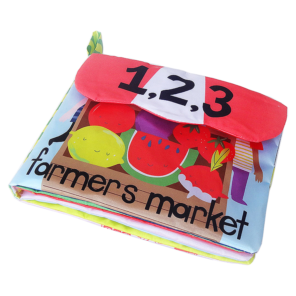 Digital Fruit Animal Puzzle Cloth Book Preschool Toys