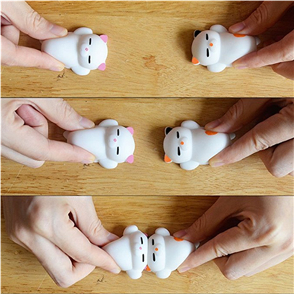 Mini Mochi Toys Stress Animals Decoration Jumbo Squishy Cat 4PCS Mini Mochi Toys Stress Animals Decoration Jumbo Squishy Cat 4PCS