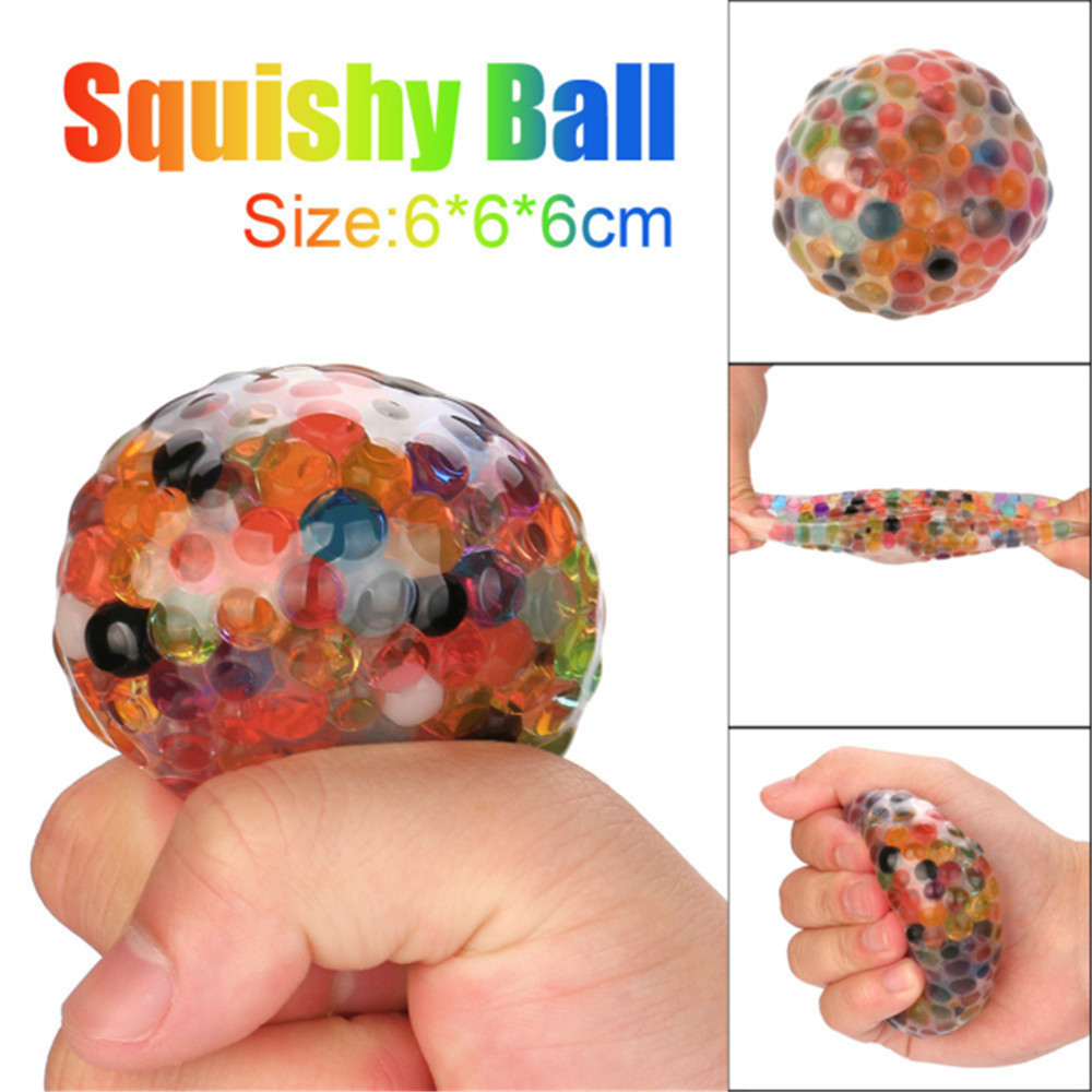 Squeeze Bead Gel Stress Ball Fidget Sensory Squishies Jumbo Toy Anti Stress