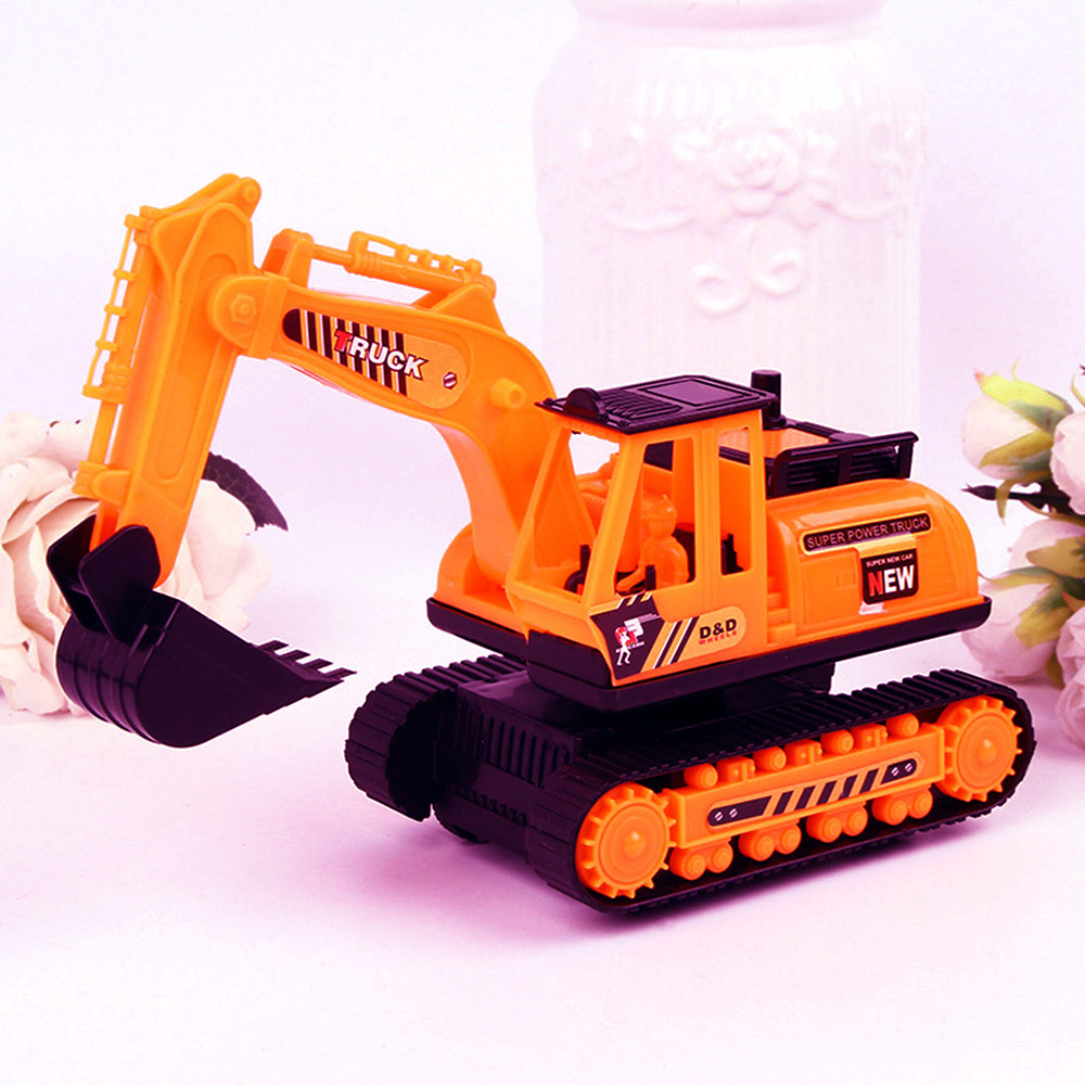 Inertia Excavator Children Creative Toy Engineering Car