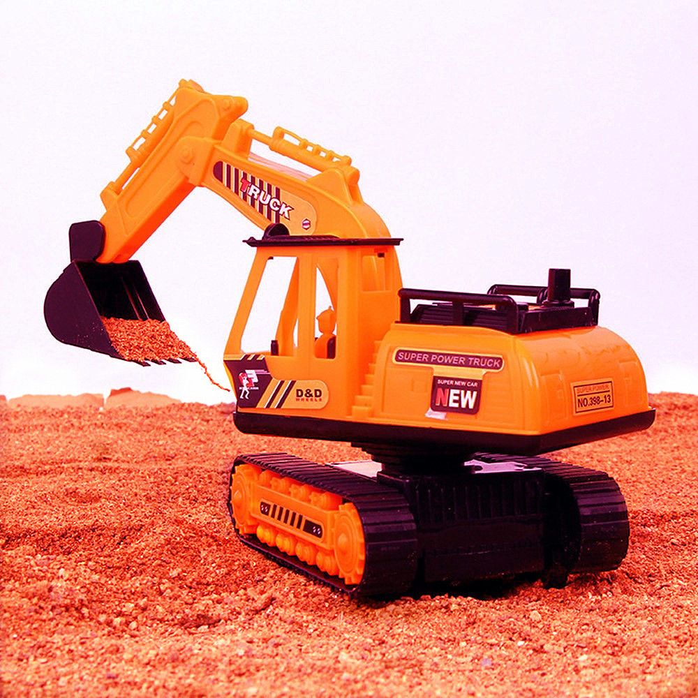 Inertia Excavator Children Creative Toy Engineering Car