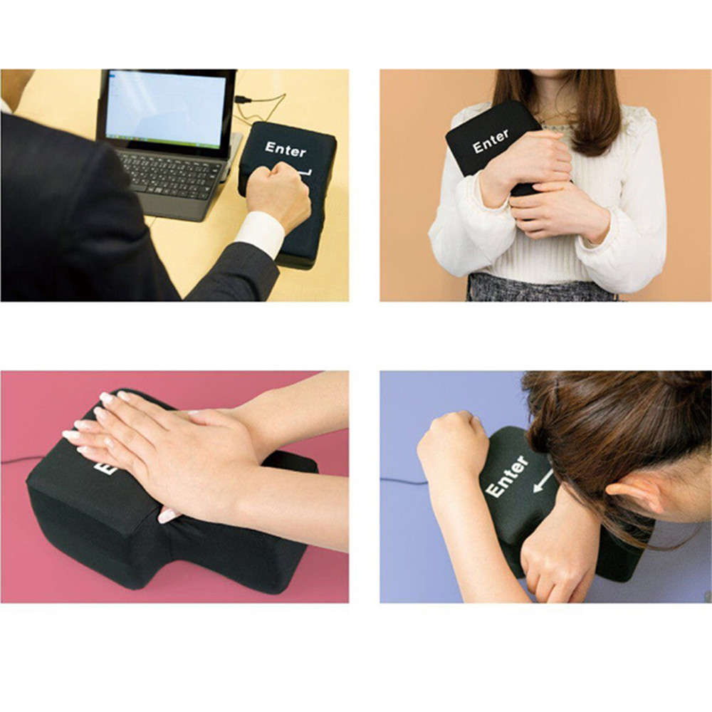 Computer Keyboard Sponge USB Big Enter Key Pillow Desktop for Home Office Laptop Computer Keyboard Sponge USB Big Enter Key Pillow Desktop for Home Office Laptop