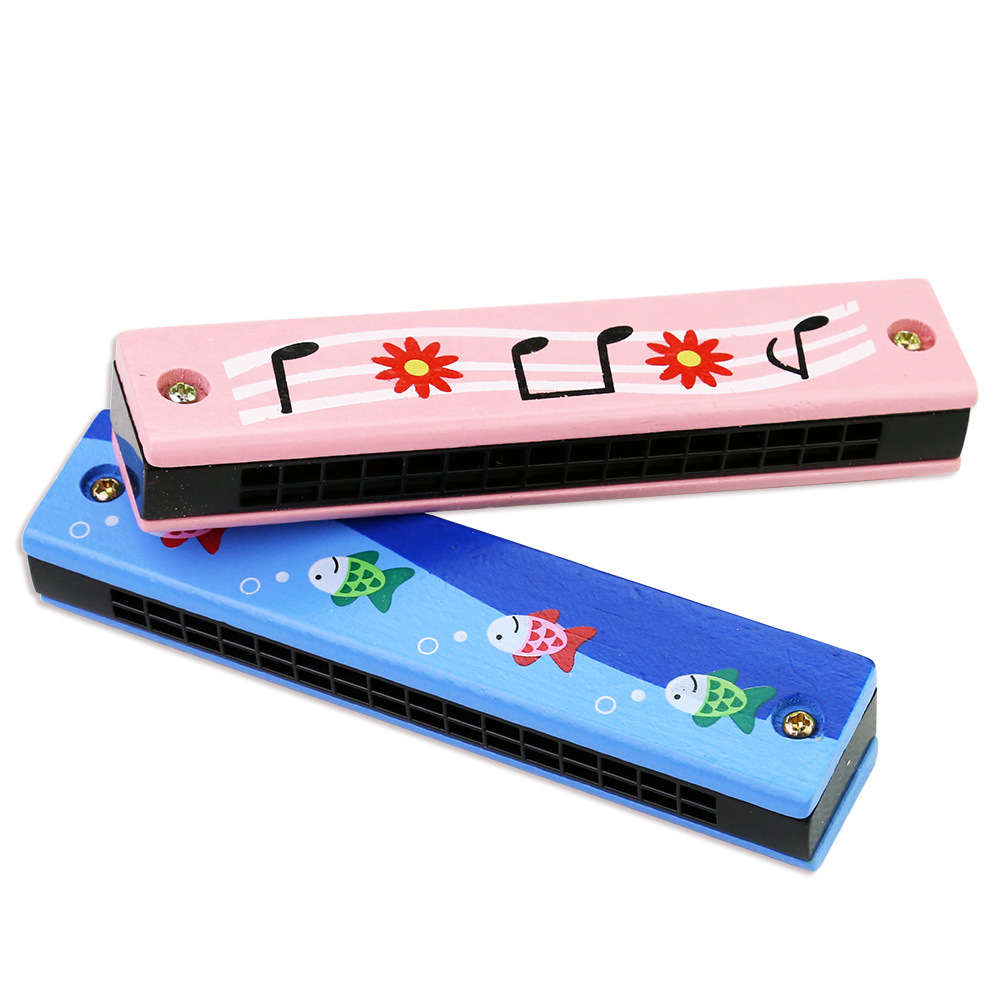 Wood Harmonica 16 Double Row Children Enlightenment Instrument