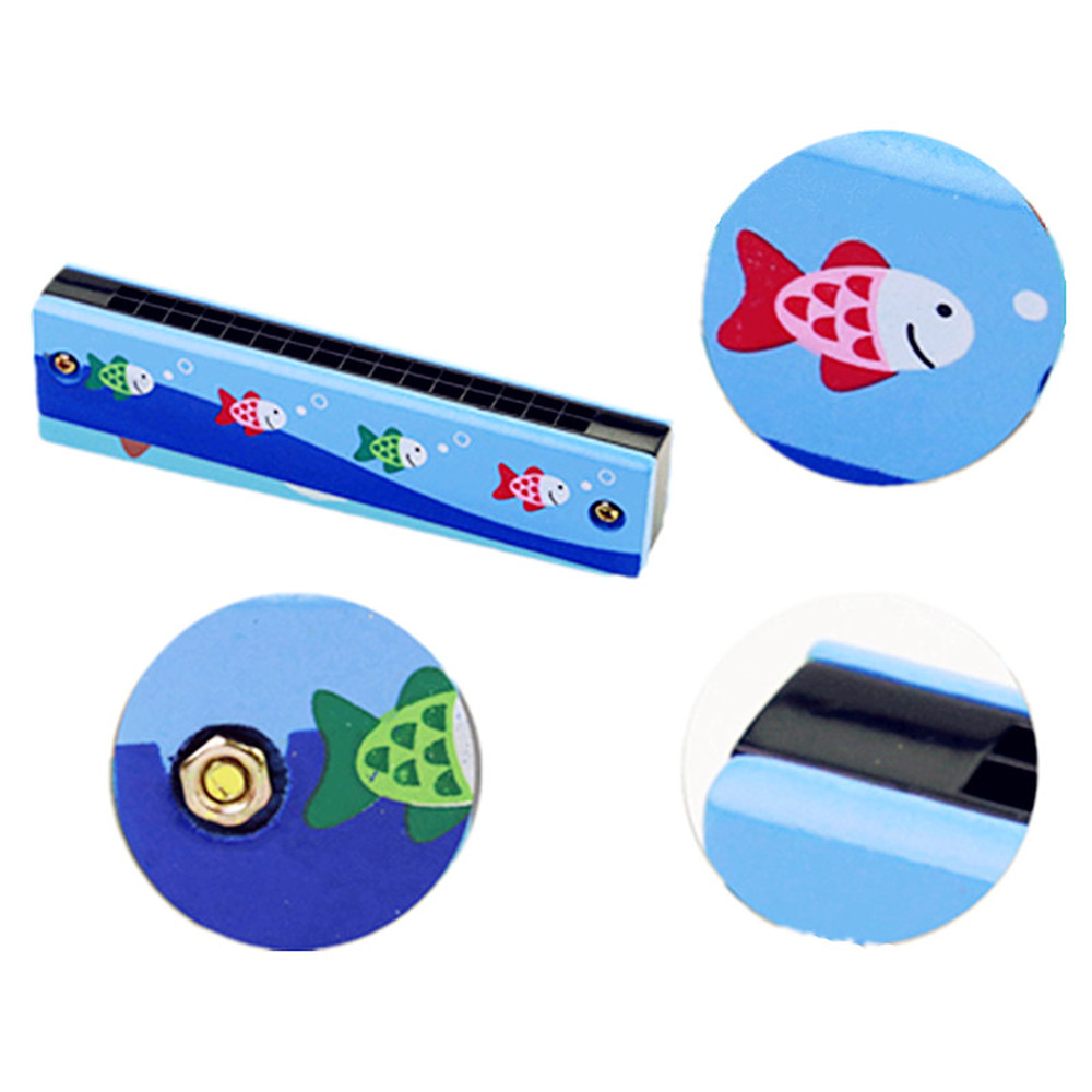 Wood Harmonica 16 Double Row Children Enlightenment Instrument Wood Harmonica 16 Double Row Children Enlightenment Instrument