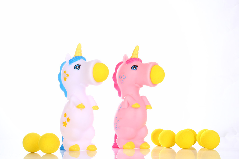 Unicorn Squeeze Popper Air Powered Soft Foam Shooter Toy Unicorn Squeeze Popper Air Powered Soft Foam Shooter Toy