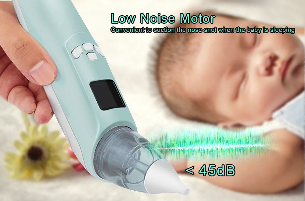 Baby Electric Nasal Aspirator Nose Snot Cleaner Suction for Newborn Infant Toddler