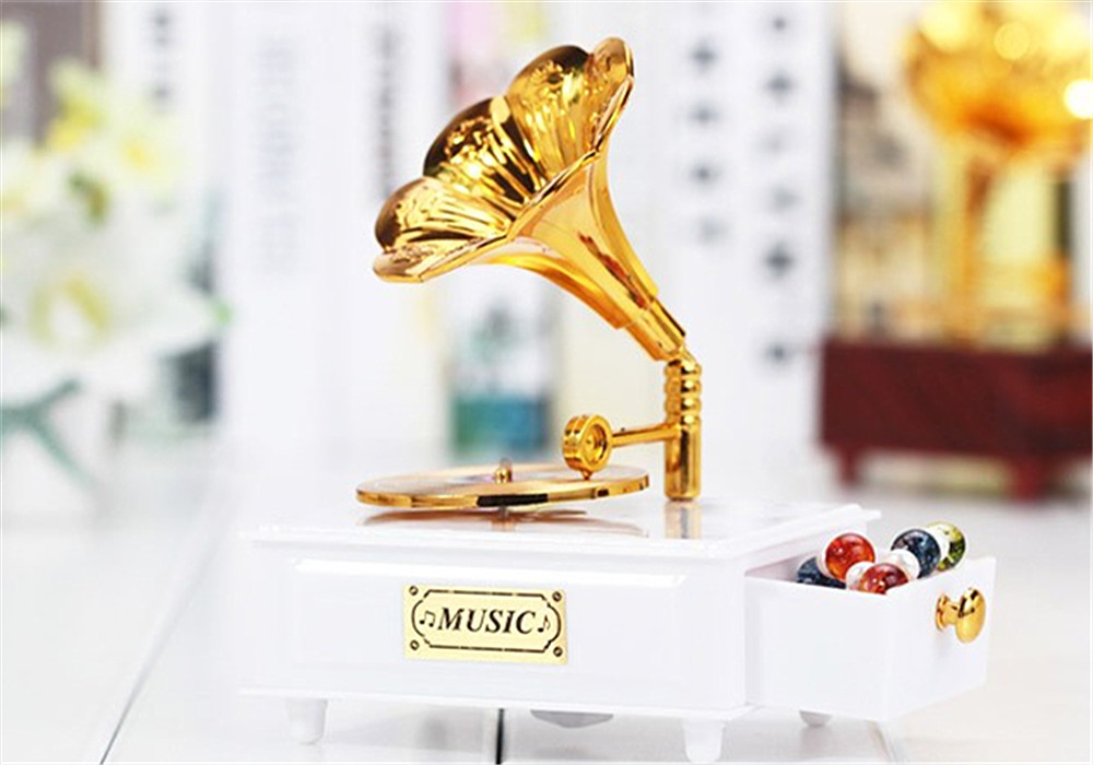 Creative Ancient Phonograph Music Box