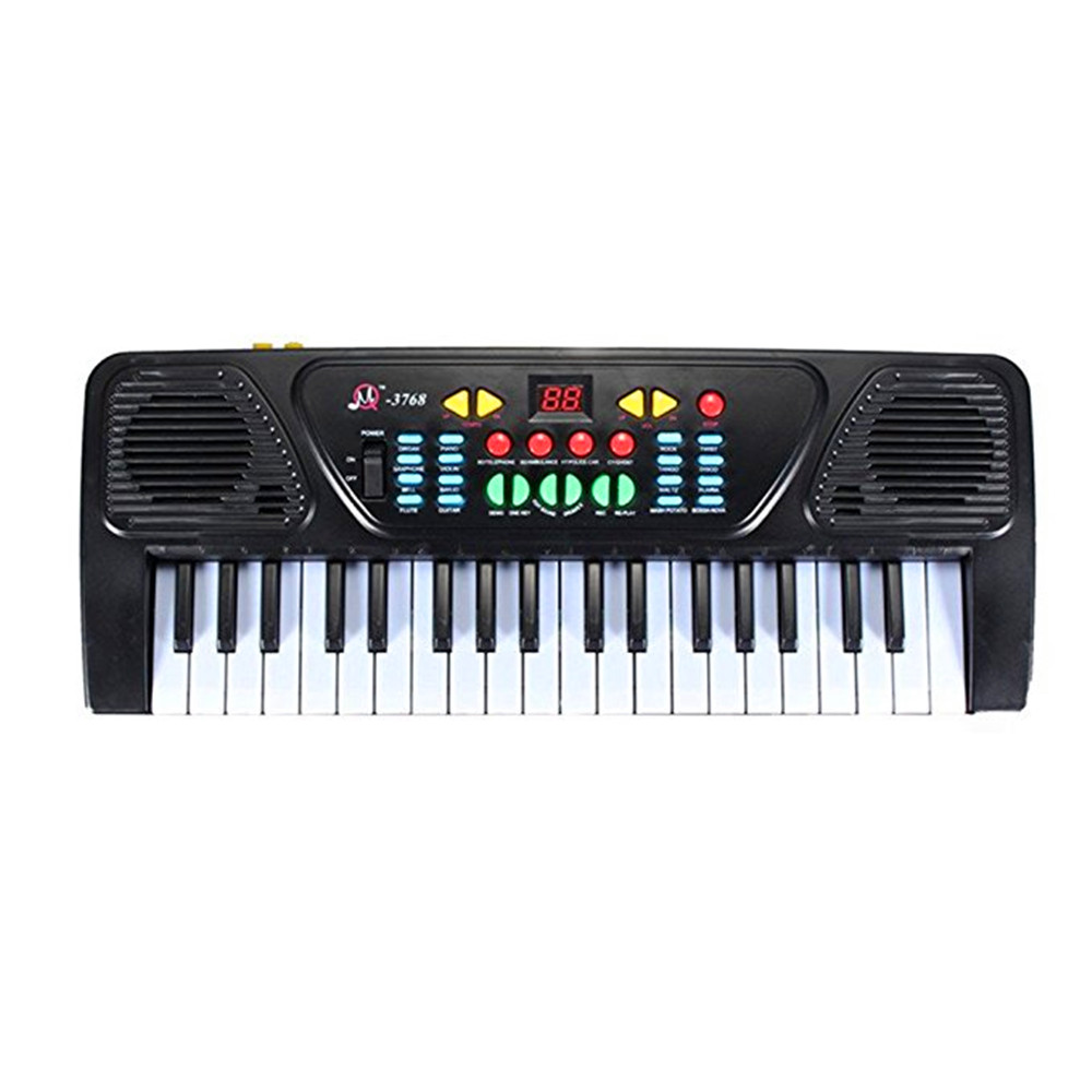 Electronic Organ Musical Keyboard Toy 37 Key Kids Piano with Microphone