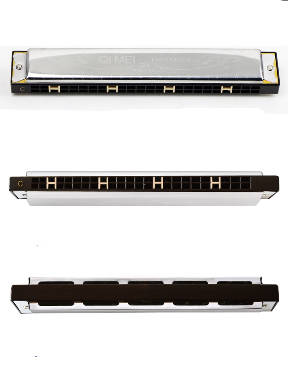 Harmonica 24 Holes Polyphony Harmonicas for Beginners Harmonica 24 Holes Polyphony Harmonicas for Beginners