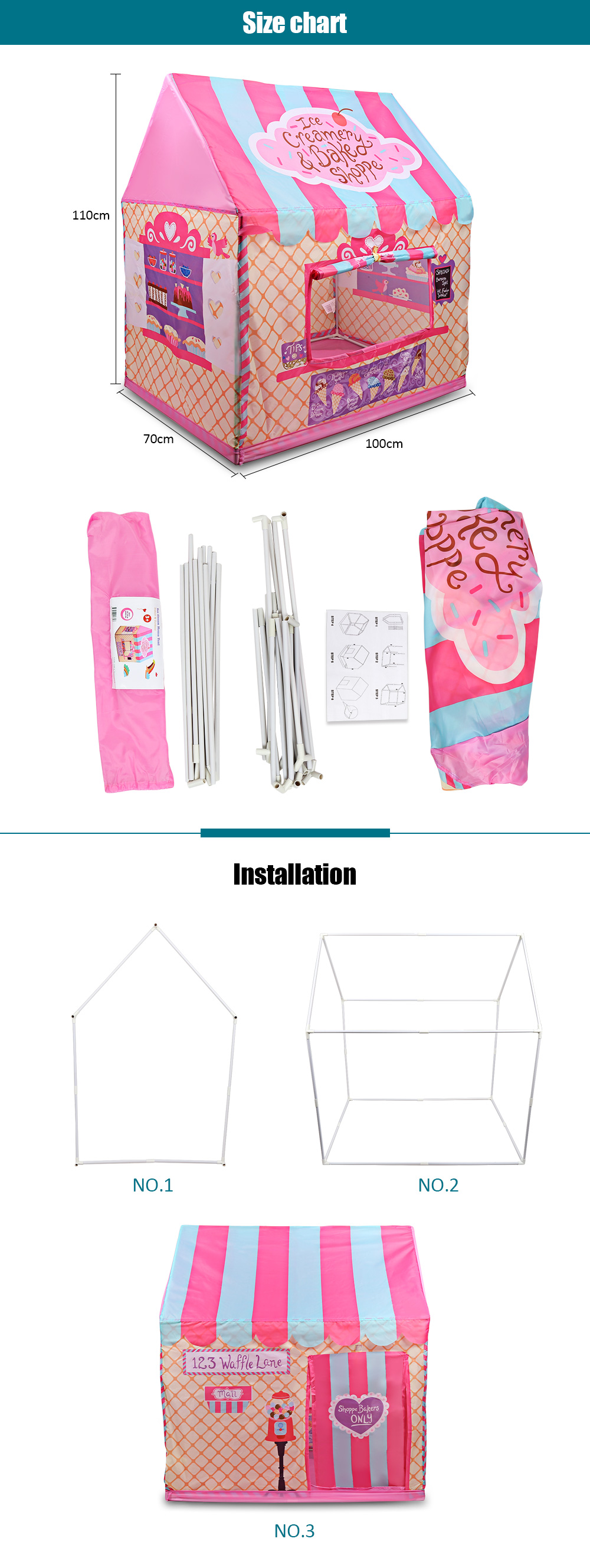 Interesting Kids Gaming Tent Polyester PVC Bracket Interesting Kids Gaming Tent Polyester PVC Bracket