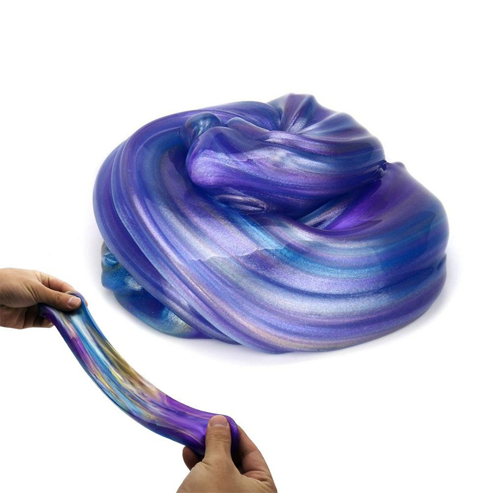 Jumbo Galaxy Satisfying Fluffy Scented Stress Relief Sludge Toy for Kids