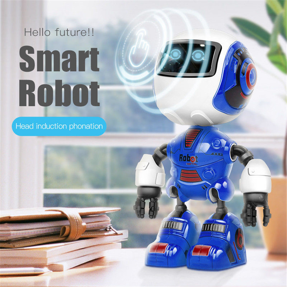 Cute Mini Multifunctional Induction Alloy Metal Sensing Light Music Robots