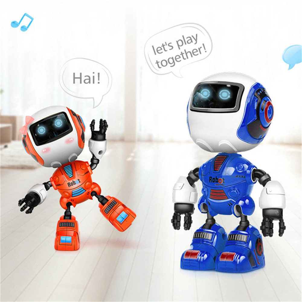Cute Mini Multifunctional Induction Alloy Metal Sensing Light Music Robots Cute Mini Multifunctional Induction Alloy Metal Sensing Light Music Robots