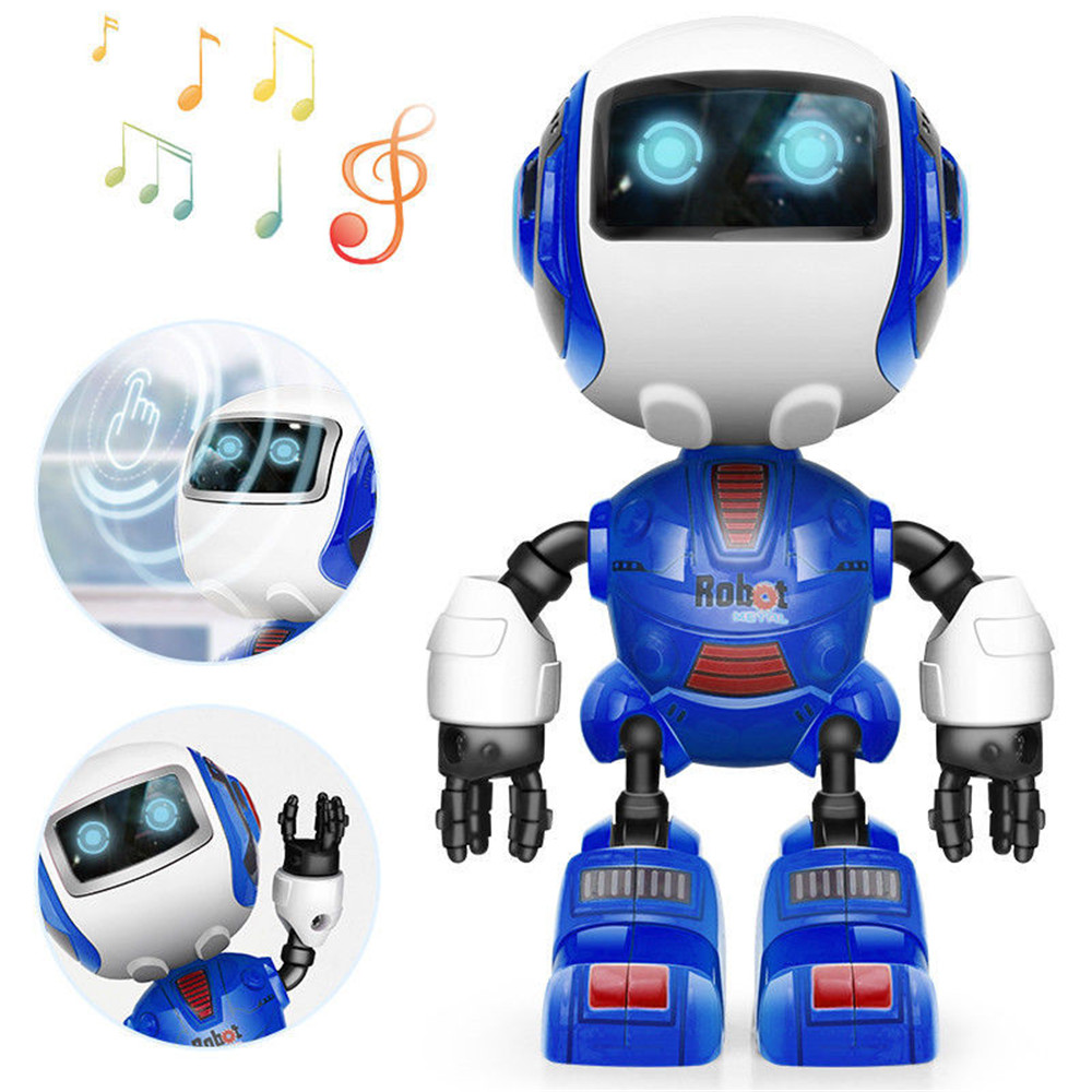 Cute Mini Multifunctional Induction Alloy Metal Sensing Light Music Robots