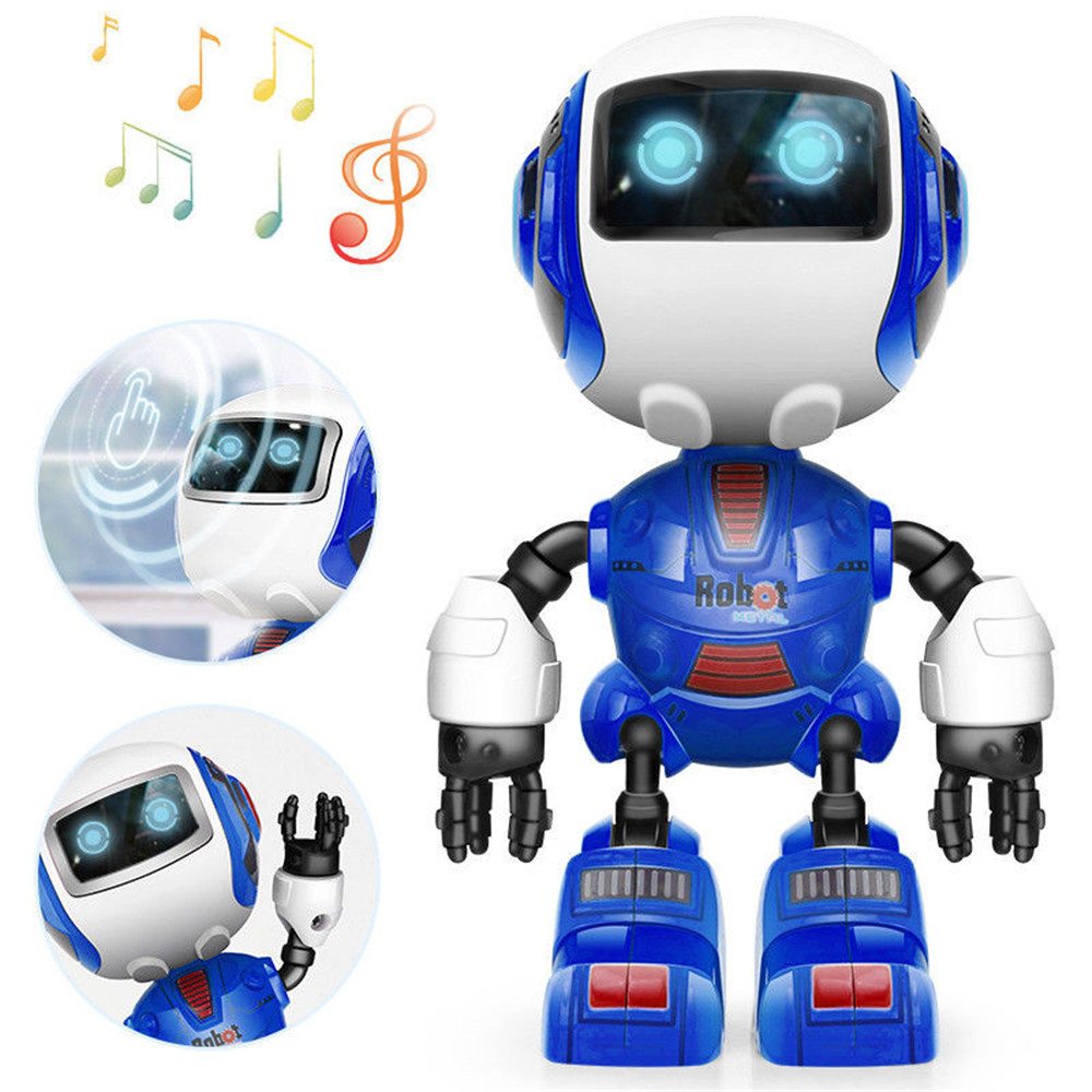 Cute Mini Multifunctional Induction Alloy Metal Sensing Light Music Robots Cute Mini Multifunctional Induction Alloy Metal Sensing Light Music Robots