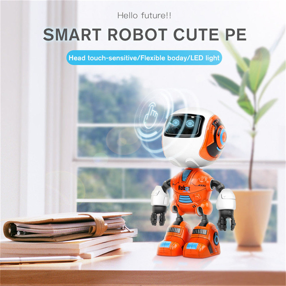 Cute Mini Multifunctional Induction Alloy Metal Sensing Light Music Robots Cute Mini Multifunctional Induction Alloy Metal Sensing Light Music Robots