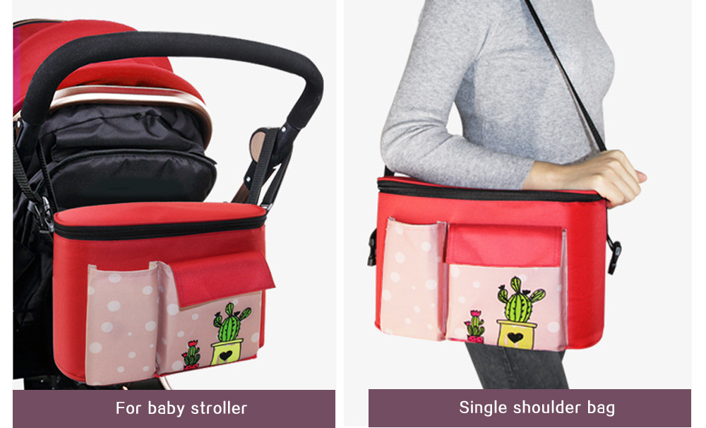 Multifunctional Baby Stroller Bag Cross-body Pouch