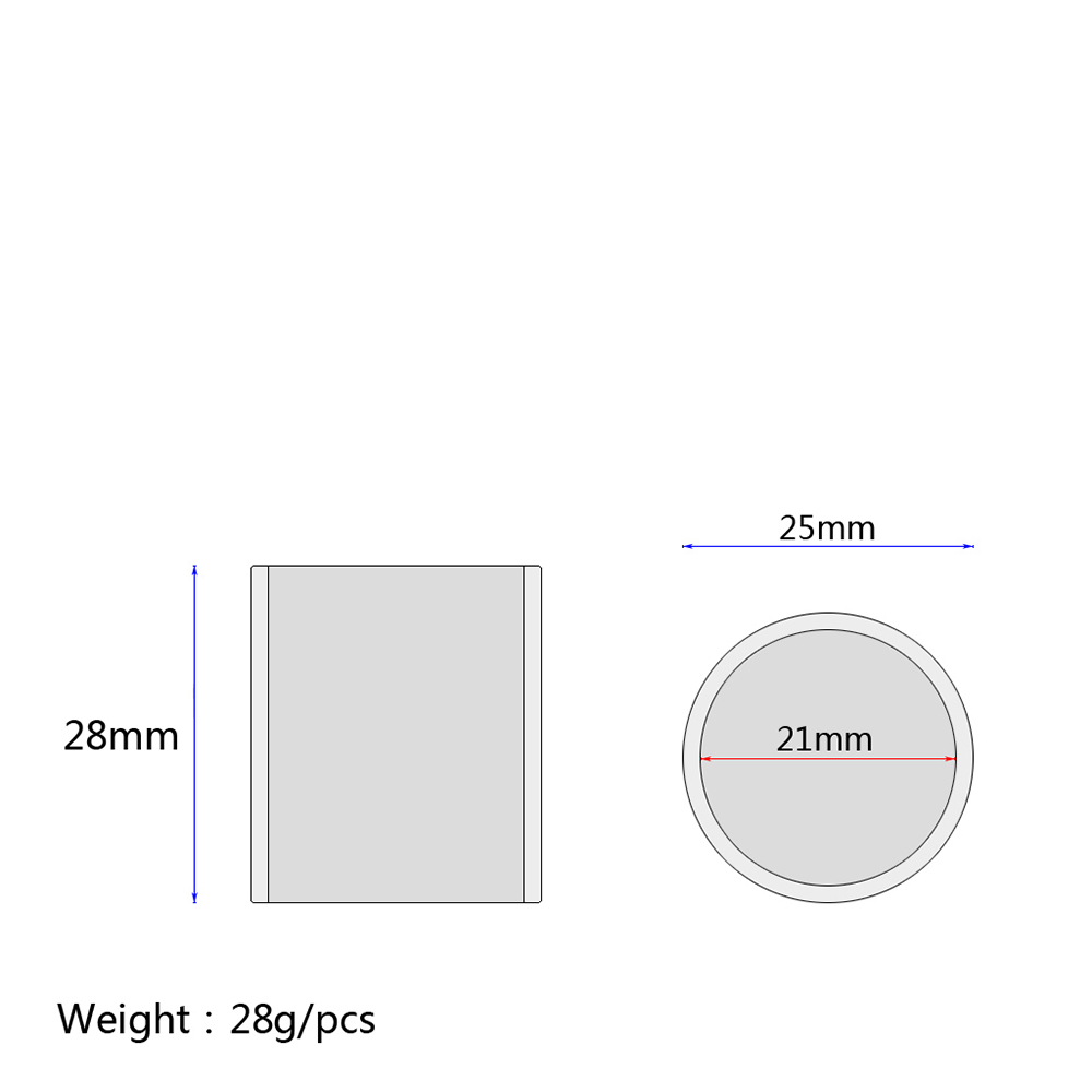 Steel Guitar Slide Length 28mm Stainless Slider