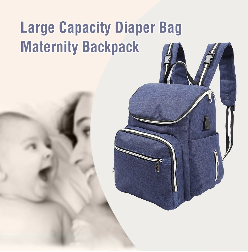 Large Capacity Mummy Maternity Nappy Bag Travel Nursing Backpack