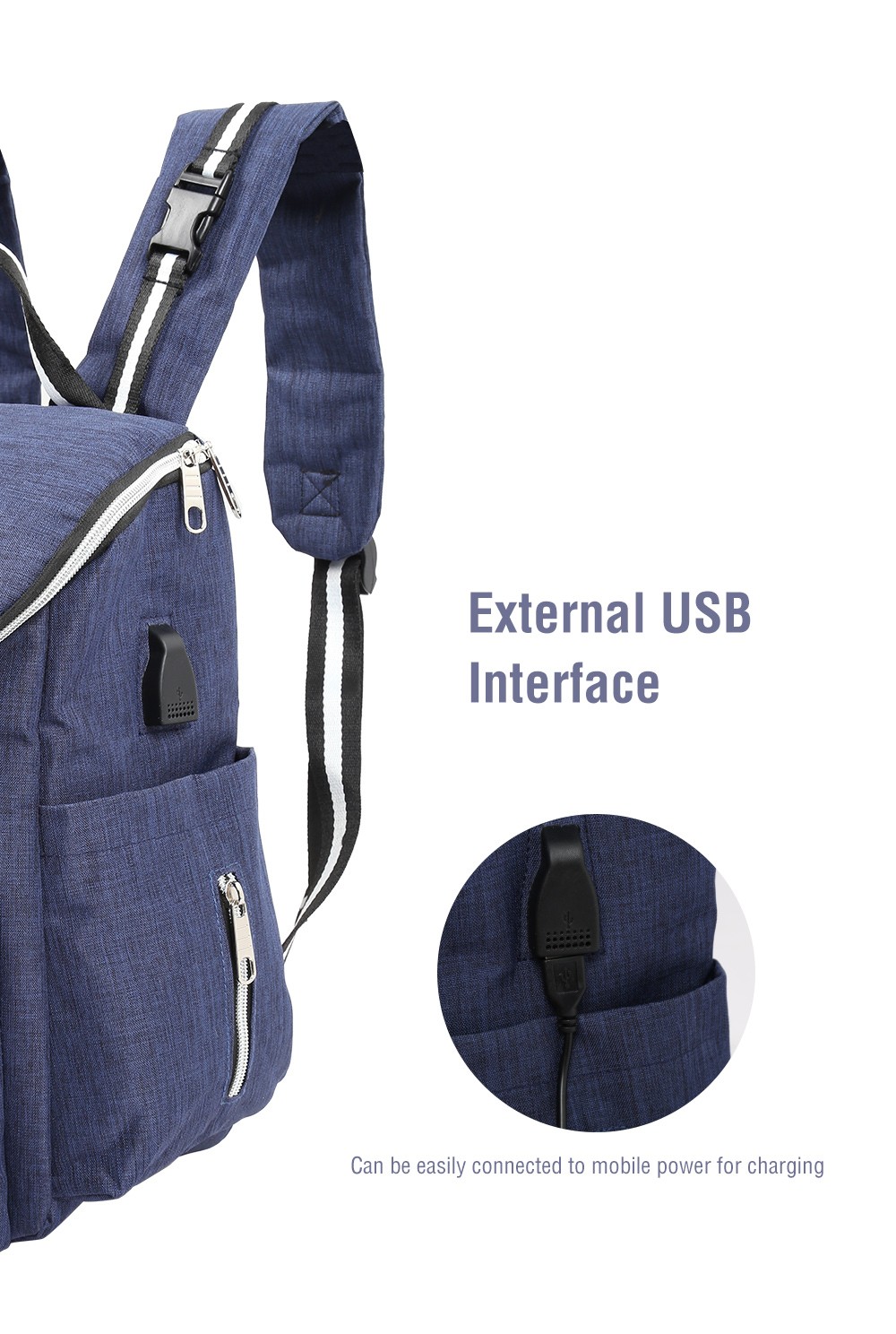 Large Capacity Mummy Maternity Nappy Bag Travel Nursing Backpack