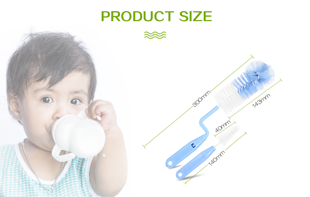 Rluckey Multipurpose Milk Feeding Bottle Rotary Cleaning Brush Washable Set