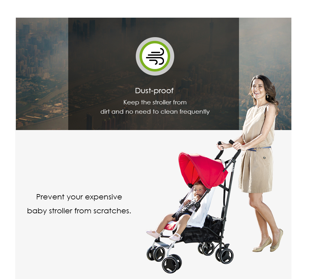 Guapabien Baby Stroller Pushchair Travel Storage Bag Dust-proof Cover Guapabien Baby Stroller Pushchair Travel Storage Bag Dust-proof Cover