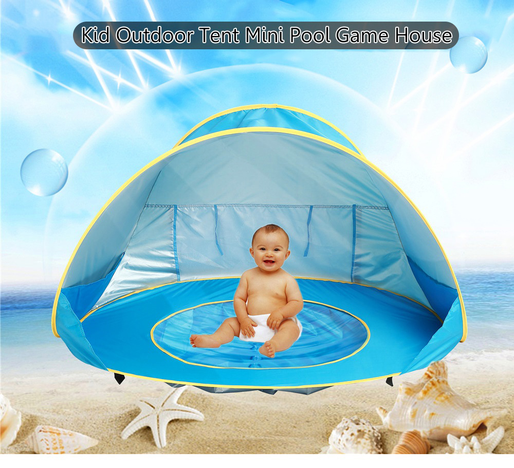 Kid Folding Outdoor Mini Pool Tent Portable Pop-up Game House