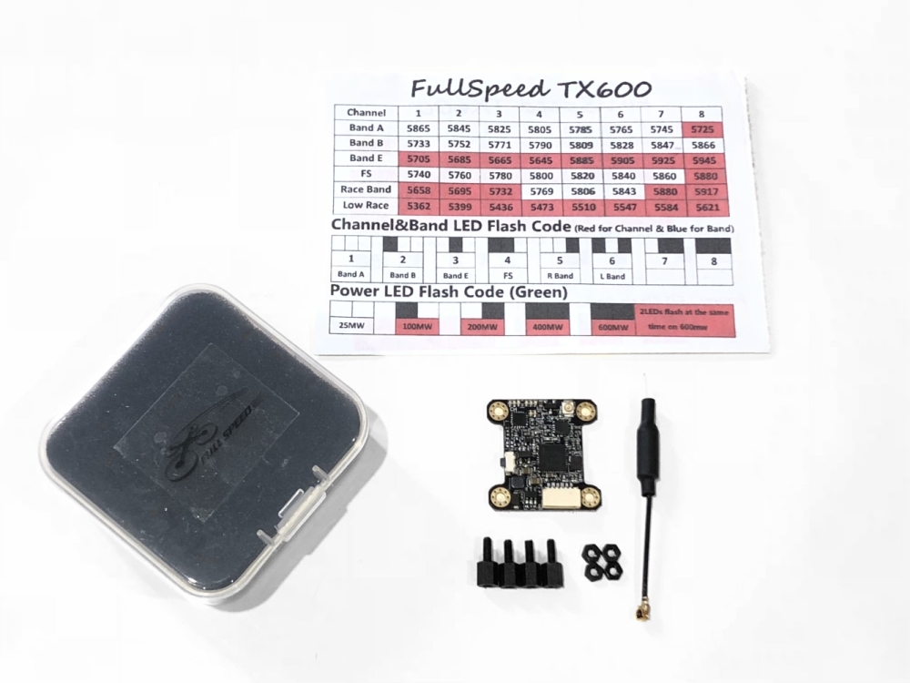FullSpeed TX600 VTX 25mW-600mW 48CH FullSpeed TX600 VTX 25mW-600mW 48CH
