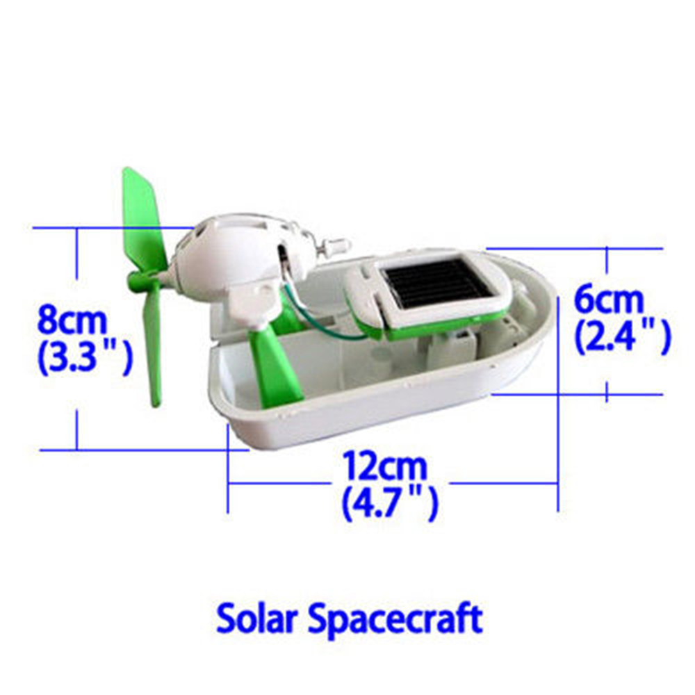 6 in 1 Solar Power DIY Toy Robots Helicopter Plane Educational Children Gift