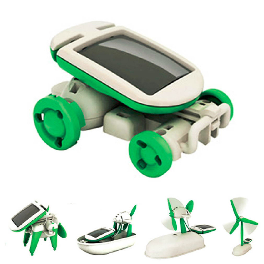 6 in 1 Solar Power DIY Toy Robots Helicopter Plane Educational Children Gift 6 in 1 Solar Power DIY Toy Robots Helicopter Plane Educational Children Gift