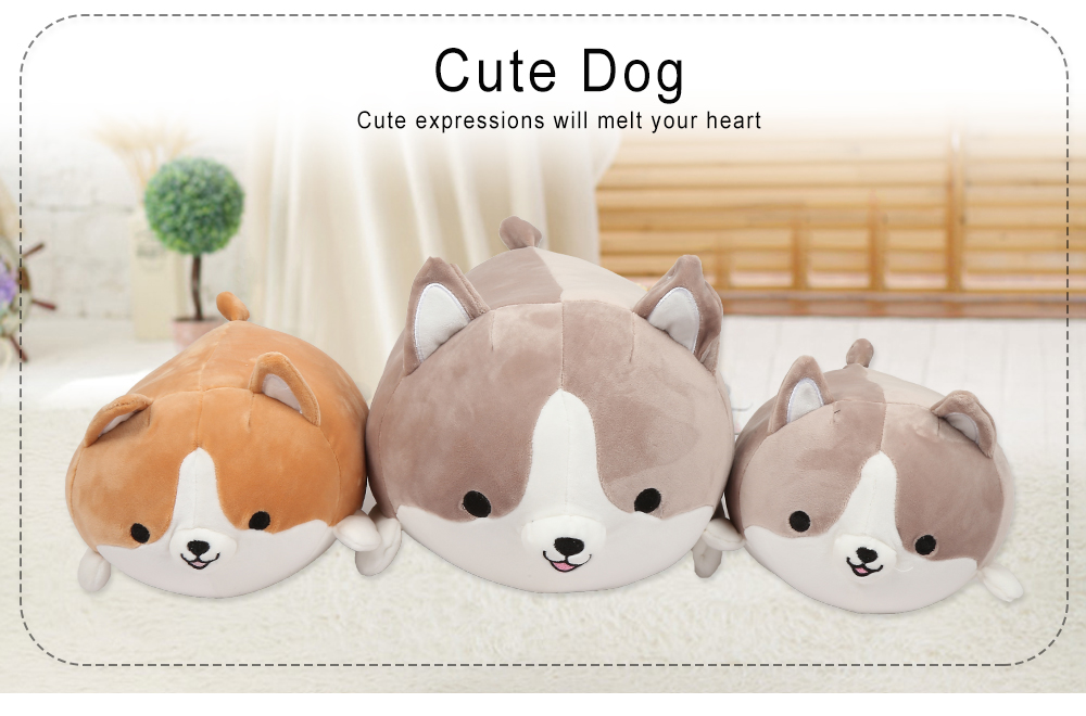 Dog Plush Toy Stuffed Cute Soft Cartoon Animal Pillow for Kids