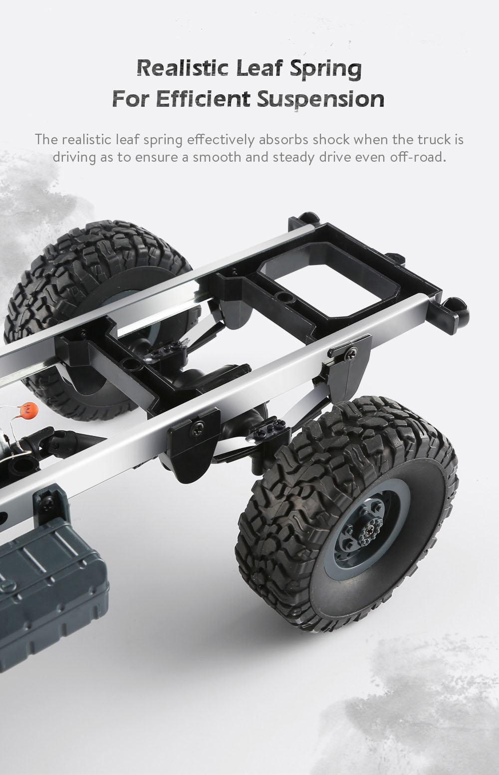 JJRC Q60 6WD RC Off-road Car Military Truck Inclined Plane Differential / Shock Absorbers / Speed Conversion