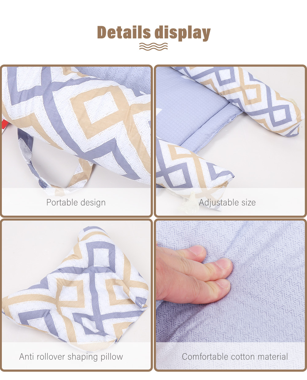 Portable Newborn Baby Crib Foldable Infant Nest Bionic Bed Sleeping Artifact Portable Newborn Baby Crib Foldable Infant Nest Bionic Bed Sleeping Artifact