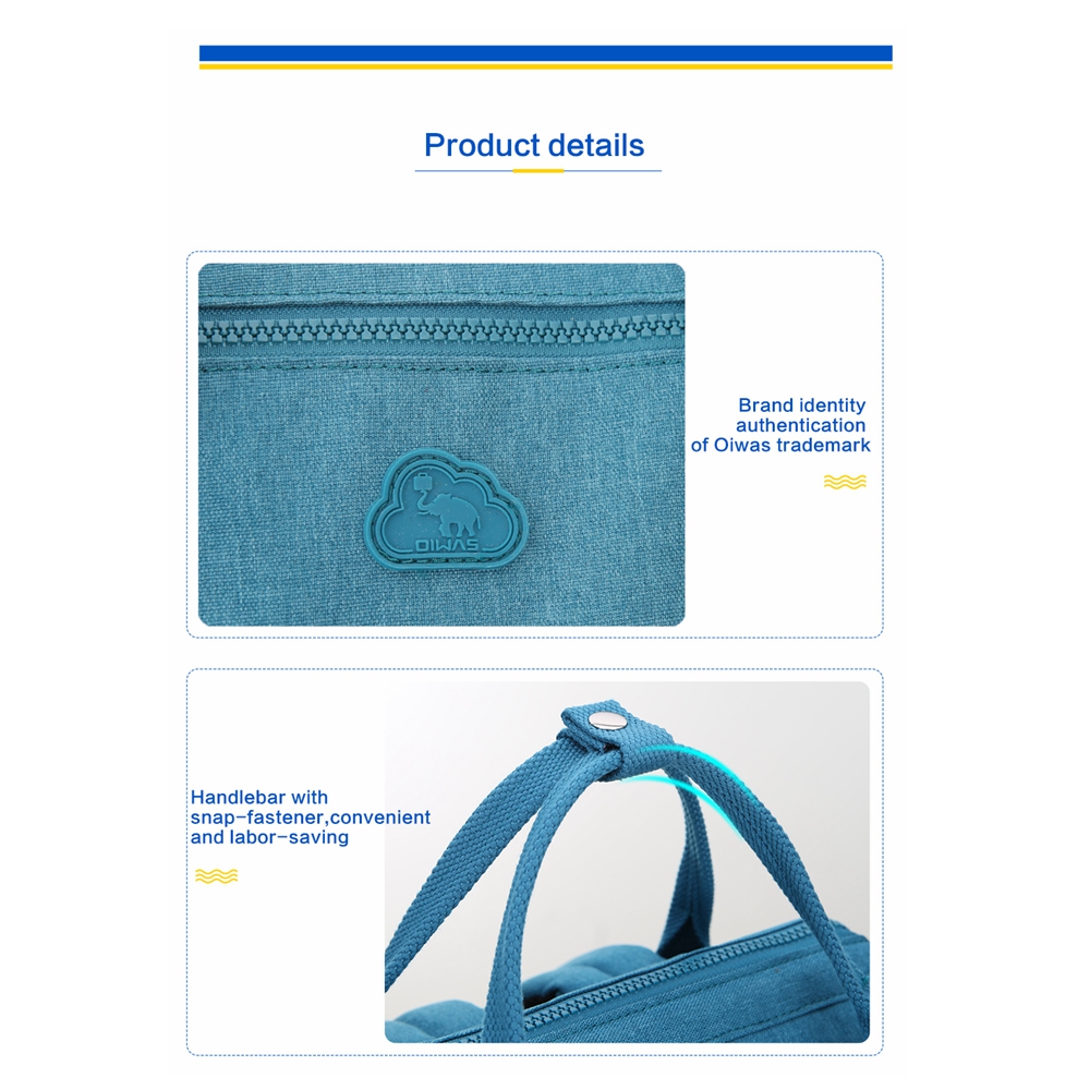 OIWAS Mommy Backpack Large Capacity Waterproof Lightweight Diaper Bag