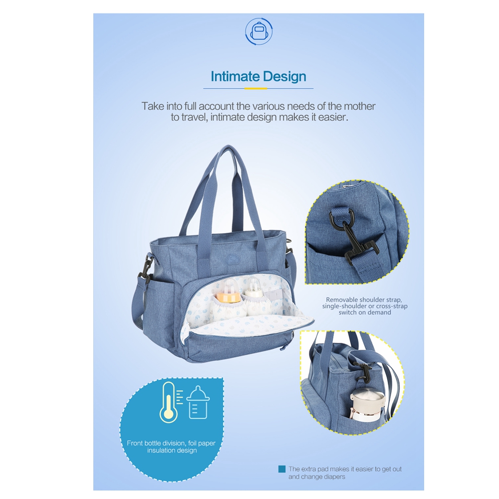OIWAS Diaper Backpack Large Capacity Waterproof Lightweight Mommy Bag