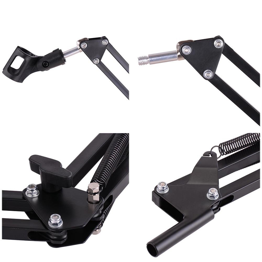 Professional Studio Adjustable Boom Microphone Holder Steel Scissor Arm Stand Professional Studio Adjustable Boom Microphone Holder Steel Scissor Arm Stand