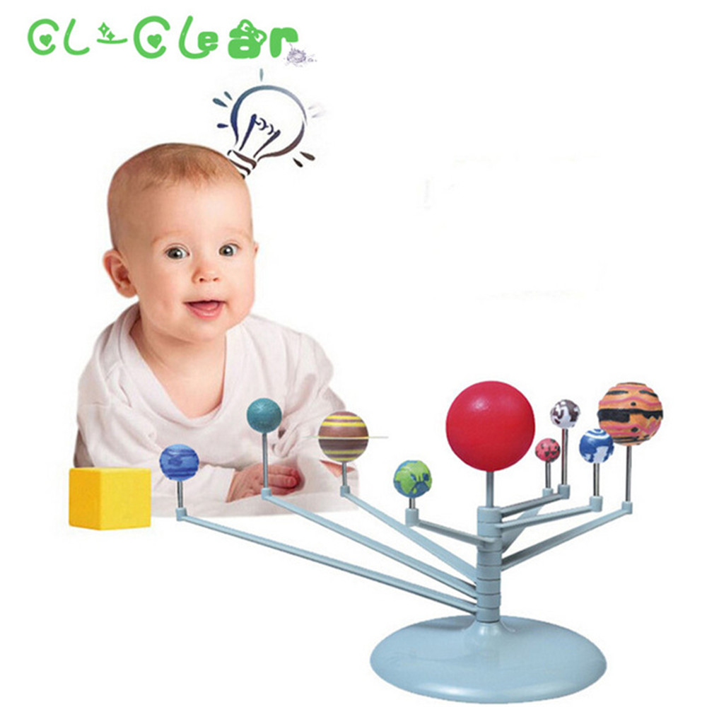 Educational Assembles Nine Planets Science Experiment Children Toy Sets