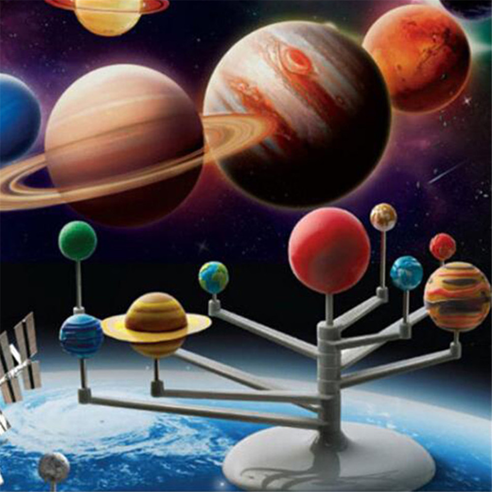 Educational Assembles Nine Planets Science Experiment Children Toy Sets