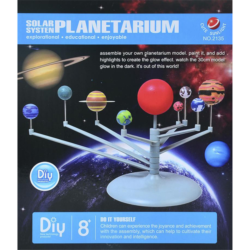 Educational Assembles Nine Planets Science Experiment Children Toy Sets