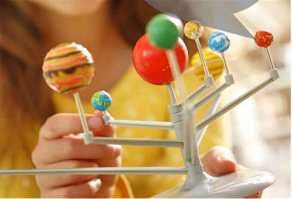 Educational Assembles Nine Planets Science Experiment Children Toy Sets