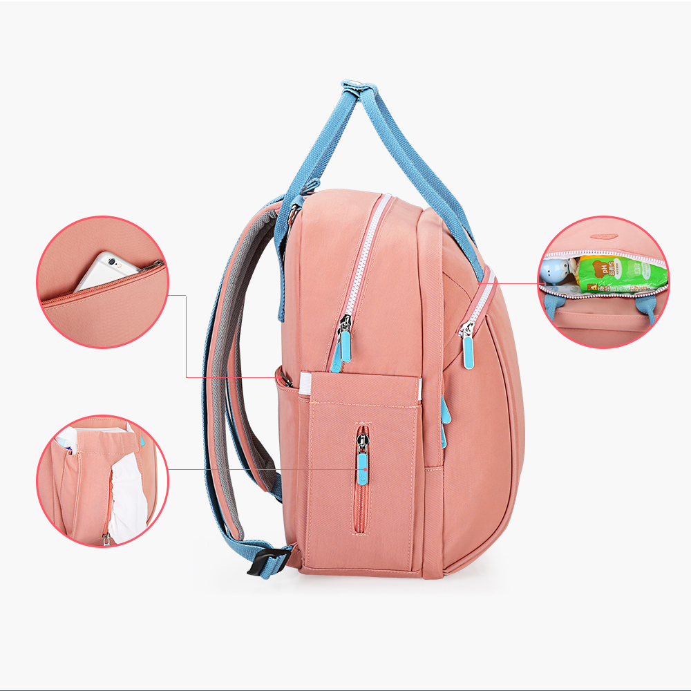 Oiwas Mommy Backpack 12.3L Large Capacity Waterproof Diaper Nappy Bag Handbag Oiwas Mommy Backpack 12.3L Large Capacity Waterproof Diaper Nappy Bag Handbag