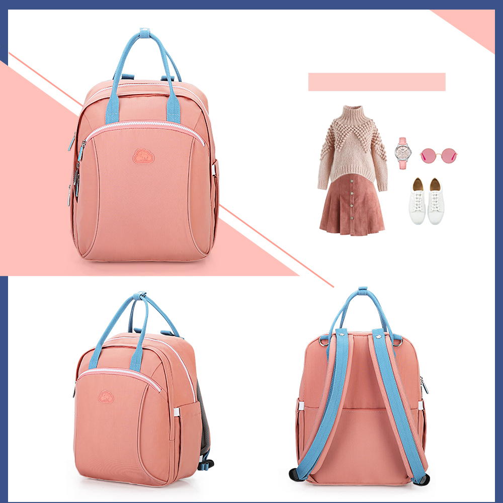 Oiwas Mommy Backpack 12.3L Large Capacity Waterproof Diaper Nappy Bag Handbag Oiwas Mommy Backpack 12.3L Large Capacity Waterproof Diaper Nappy Bag Handbag