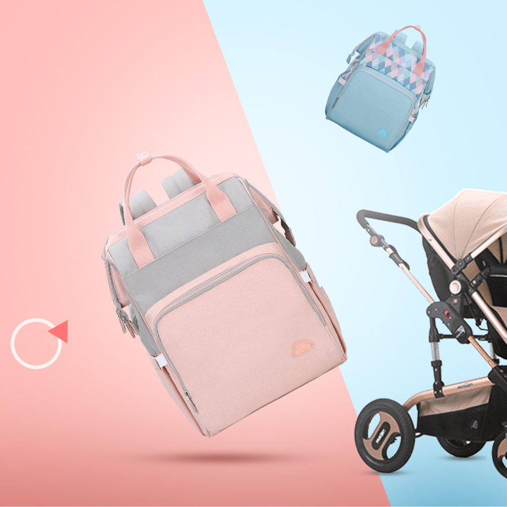 Oiwas Mommy Backpack 18.3L Large Capacity Waterproof Diaper Nappy Bag Handbag Oiwas Mommy Backpack 18.3L Large Capacity Waterproof Diaper Nappy Bag Handbag