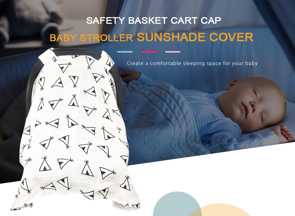 Safety Basket Cart Cap Baby Stroller Sunshade Cover