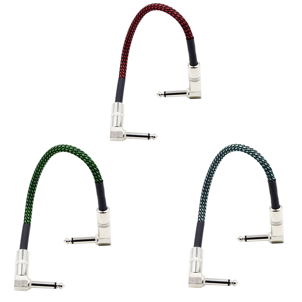 Guitar Patch Cables Right Angle 30CM Instrument for Effect Pedals 6PCS Guitar Patch Cables Right Angle 30CM Instrument for Effect Pedals 6PCS