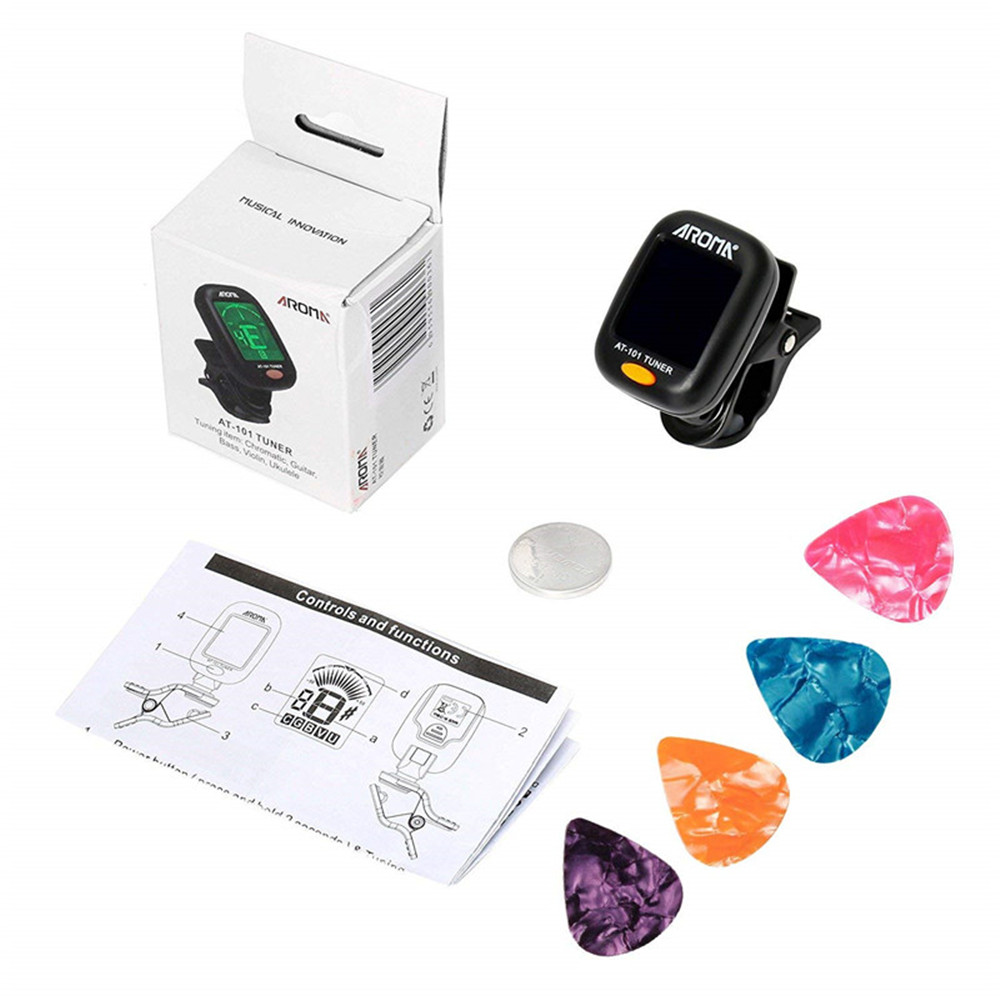 LED Tuner Clip-on Chromatic Electronic Guitar Ukulele Violin Digital Bass Tuner LED Tuner Clip-on Chromatic Electronic Guitar Ukulele Violin Digital Bass Tuner