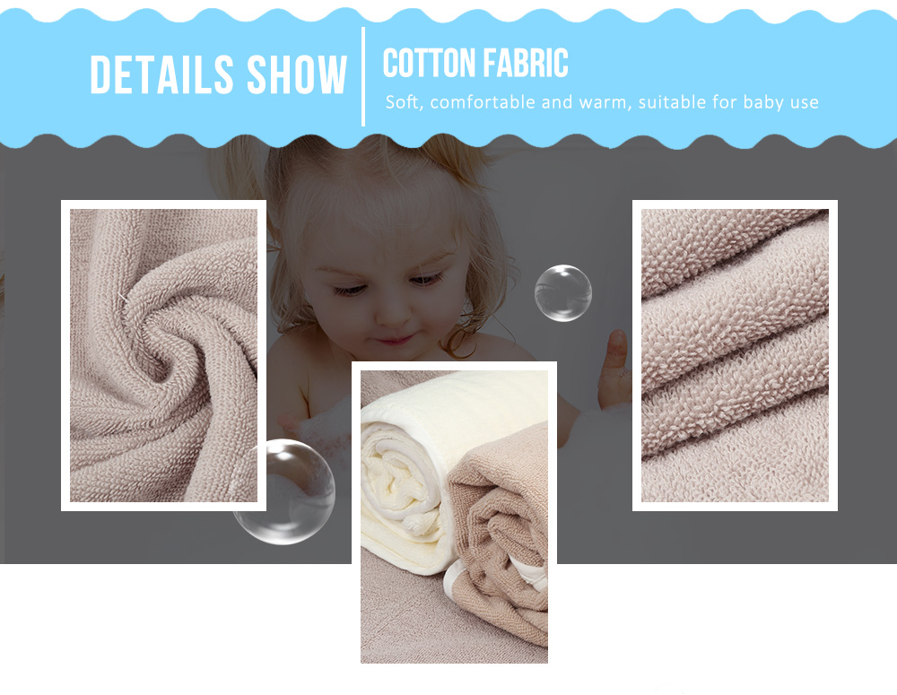 Cotton Children Bath Towel Animal Shape Baby Hooded Bathrobe