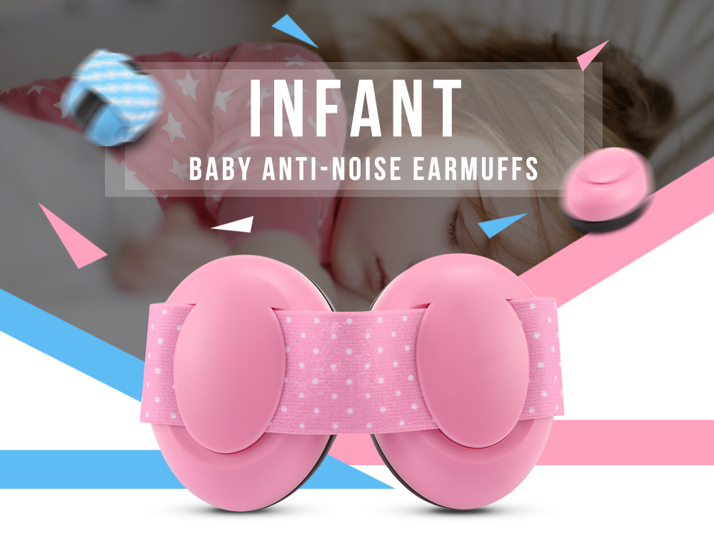 Pair of Infant Baby Anti-noise Earmuffs Elastic Strap Ear Protection Pair of Infant Baby Anti-noise Earmuffs Elastic Strap Ear Protection