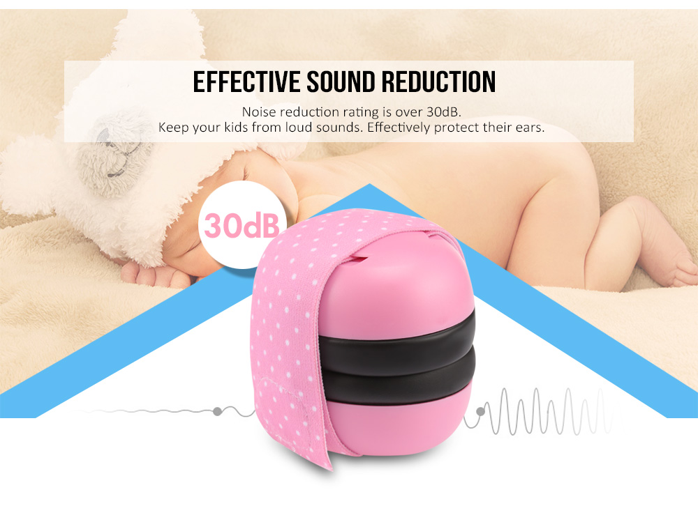 Pair of Infant Baby Anti-noise Earmuffs Elastic Strap Ear Protection Pair of Infant Baby Anti-noise Earmuffs Elastic Strap Ear Protection